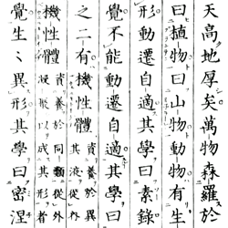 植学啓原巻之一より学原_古文書ネット